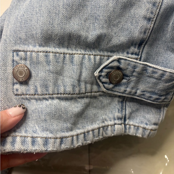 PISTOLA Bobbie Mid Rise Loose Straight Utility Cargo Jeans Light Blue Size 25 - Picture 7 of 11